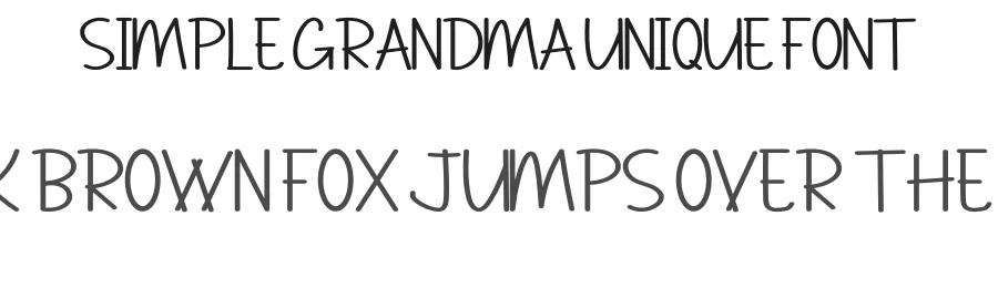Simple Grandma Unique Font by inermediaSTUDIO — Display Font