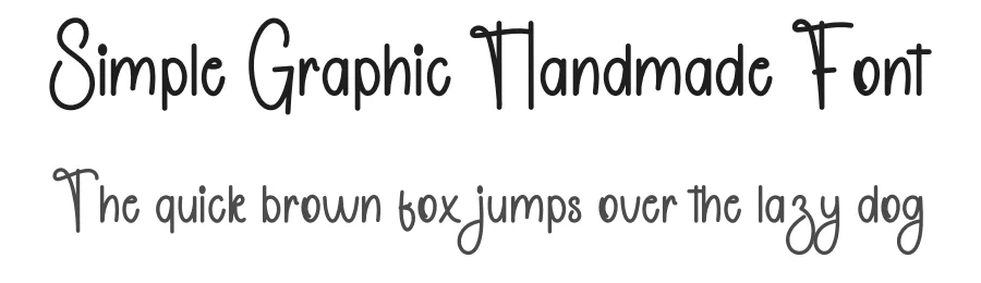 Simple Graphic Handmade Font by freshtypeink — Display Font