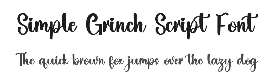 Simple Grinch Script Font by inermediaSTUDIO — Script Handwritten Font