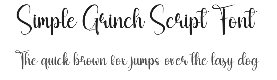 Simple Grinch Script Font by creativeletter — Script Handwritten Font