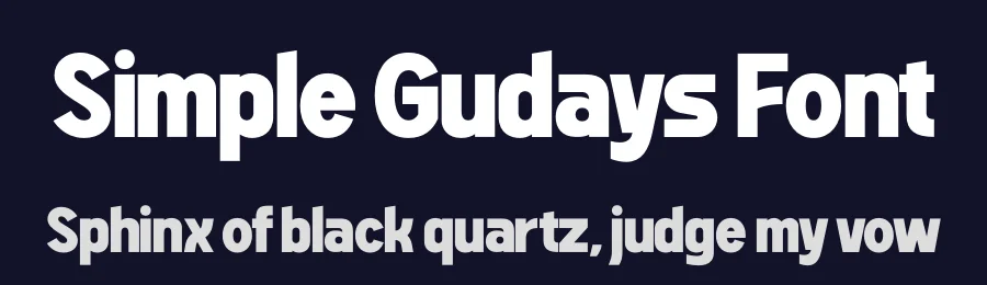 Simple Gudays Font by timelesstype.co — Sans Serif Font — thumbnail 2