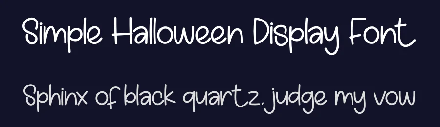 Simple Halloween Display Font by creativeletter — Display Font — thumbnail 2