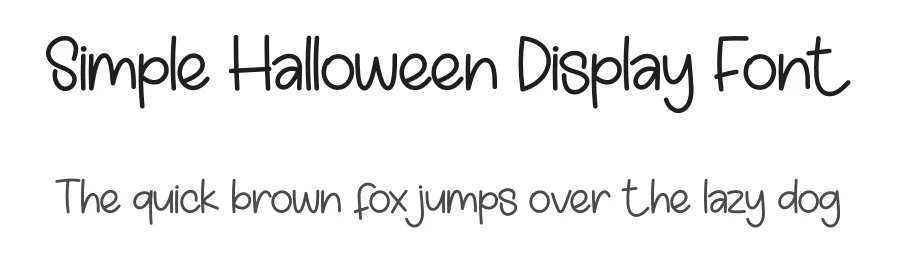 Simple Halloween Display Font by creativeletter — Display Font