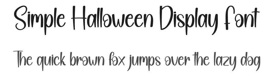 Simple Halloween Display Font by andikastudio — Display Font