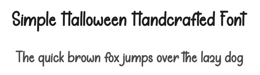 Simple Halloween Handcrafted Font by inermediaSTUDIO — Display Font
