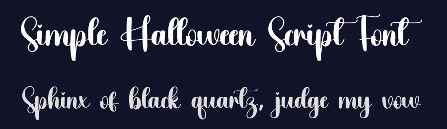 Simple Halloween Script Font by creativeletter — Script Handwritten Font — thumbnail 2