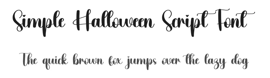 Simple Halloween Script Font by creativeletter — Script Handwritten Font