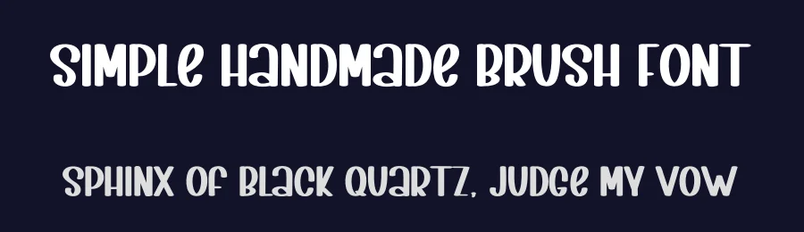 Simple Handmade Brush Font by inermediaSTUDIO — Display Font — thumbnail 2