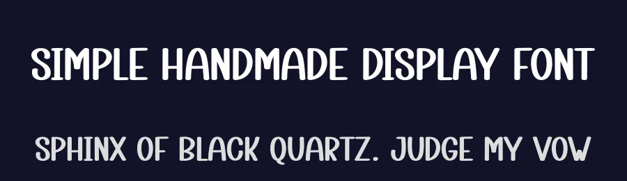 Simple Handmade Display Font by creativeletter — Display Font — thumbnail 2
