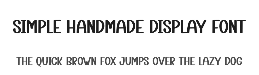Simple Handmade Display Font by creativeletter — Display Font