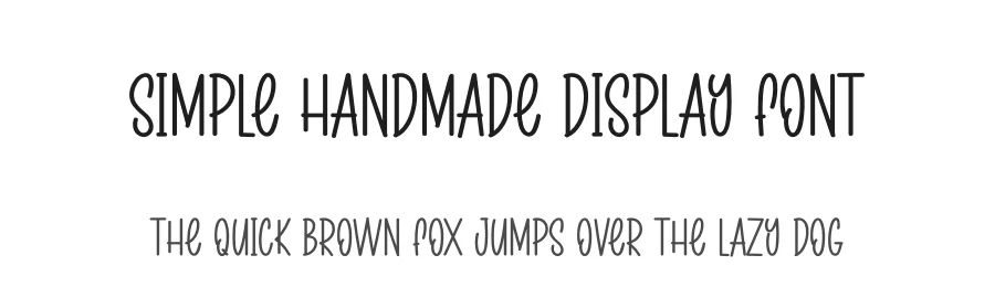 Simple Handmade Display Font by andikastudio — Display Font