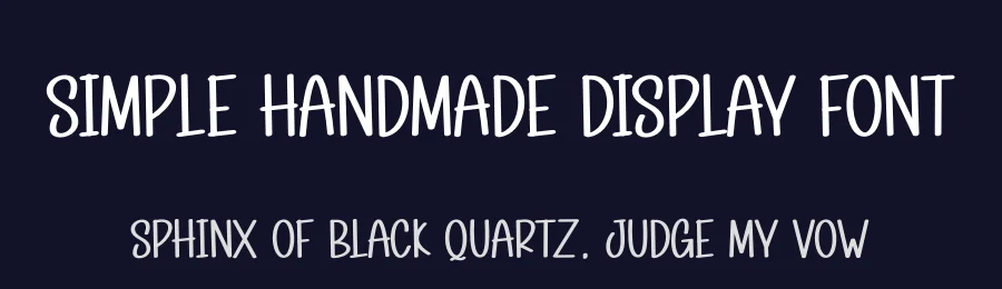 Simple Handmade Display Font by andikastudio — Display Font — thumbnail 2