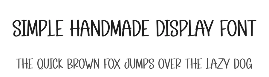 Simple Handmade Display Font by andikastudio — Display Font