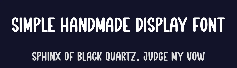 Simple Handmade Display Font by creativeletter — Display Font — thumbnail 2