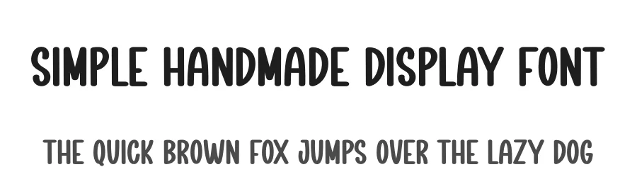 Simple Handmade Display Font by creativeletter — Display Font
