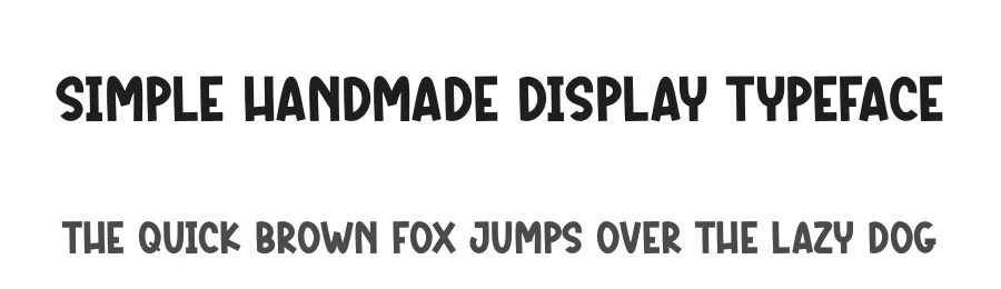 Simple Handmade Display Typeface by creativeletter — Script Handwritten Font