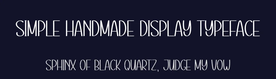 Simple Handmade Display Typeface by creativeletter — Display Font — thumbnail 2