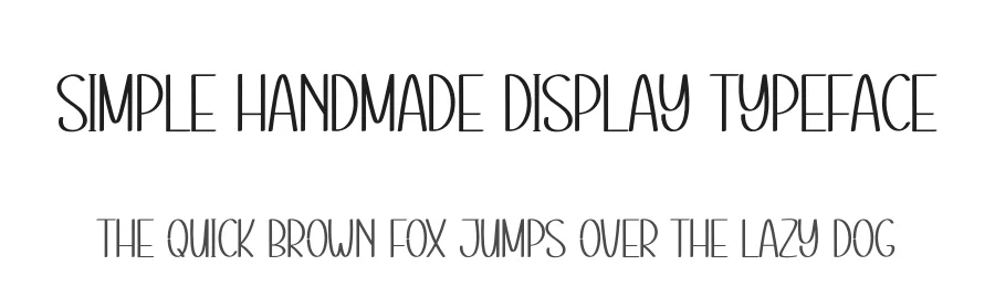 Simple Handmade Display Typeface by creativeletter — Display Font