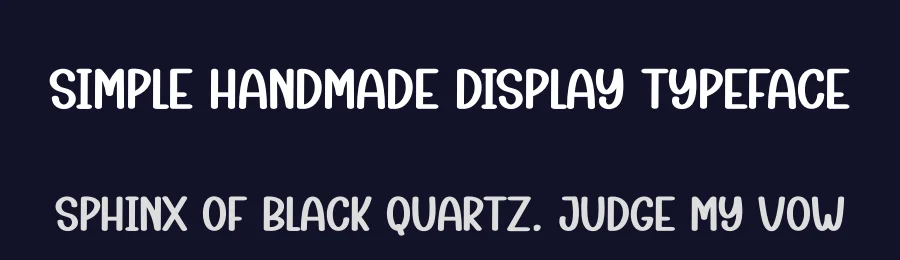 Simple Handmade Display Typeface by creativeletter — Display Font — thumbnail 2