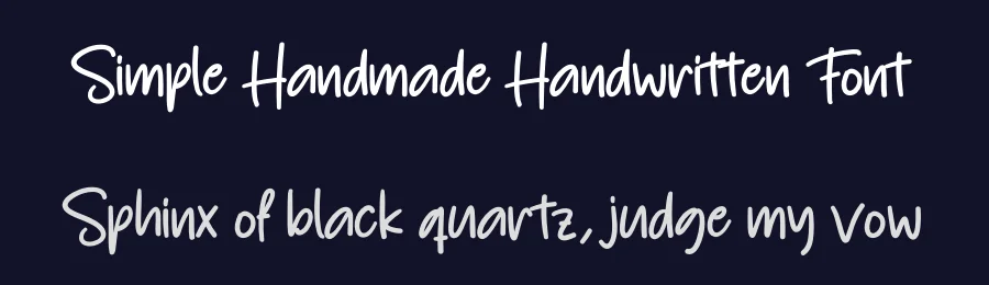 Simple Handmade Handwritten Font by creativeletter — Script Handwritten Font — thumbnail 2