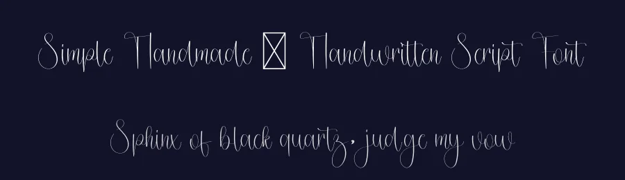 Simple Handmade – Handwritten Script Font by freshtypeink — Script Handwritten Font — thumbnail 2