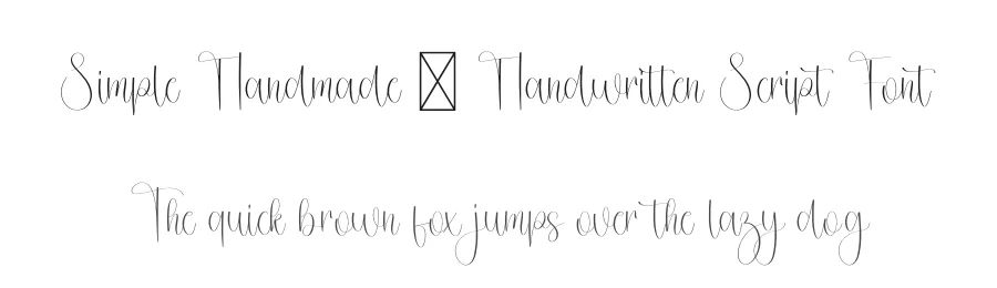 Simple Handmade – Handwritten Script Font by freshtypeink — Script Handwritten Font