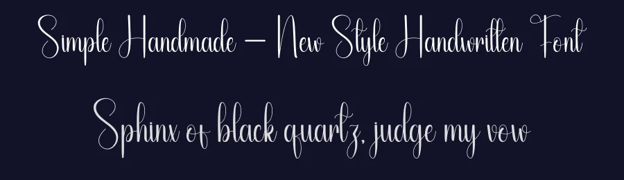Simple Handmade – New Style Handwritten Font by andikastudio — Script Handwritten Font — thumbnail 2
