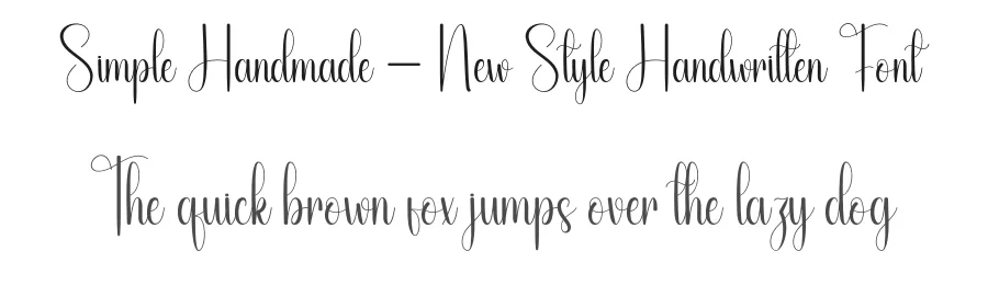 Simple Handmade – New Style Handwritten Font by andikastudio — Script Handwritten Font