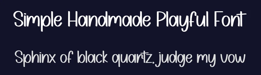 Simple Handmade Playful Font by creativeletter — Script Handwritten Font — thumbnail 2