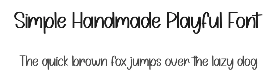 Simple Handmade Playful Font by creativeletter — Script Handwritten Font