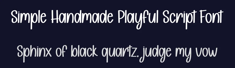 Simple Handmade Playful Script Font by creativeletter — Script Handwritten Font — thumbnail 2