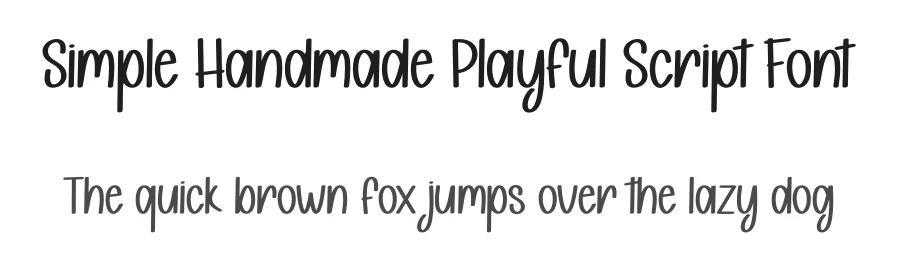 Simple Handmade Playful Script Font by creativeletter — Script Handwritten Font