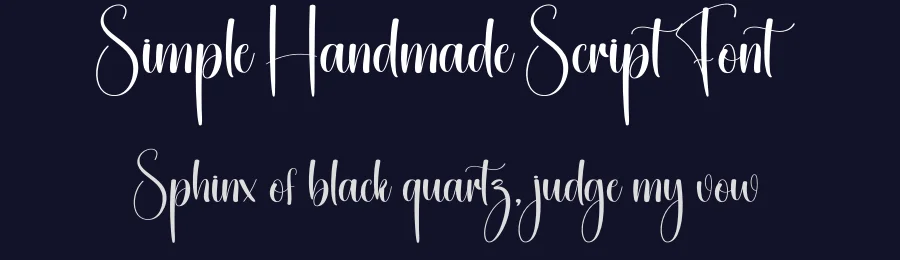 Simple Handmade Script Font by creativeletter — Script Handwritten Font — thumbnail 2