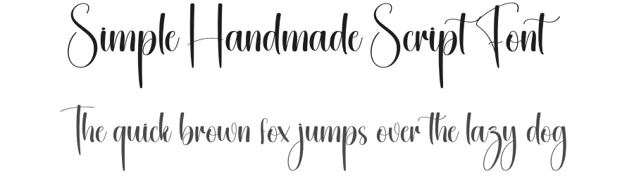 Simple Handmade Script Font by creativeletter — Script Handwritten Font