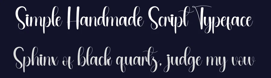 Simple Handmade Script Typeface by andikastudio — Script Handwritten Font — thumbnail 2