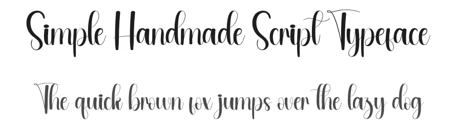Simple Handmade Script Typeface by andikastudio — Script Handwritten Font