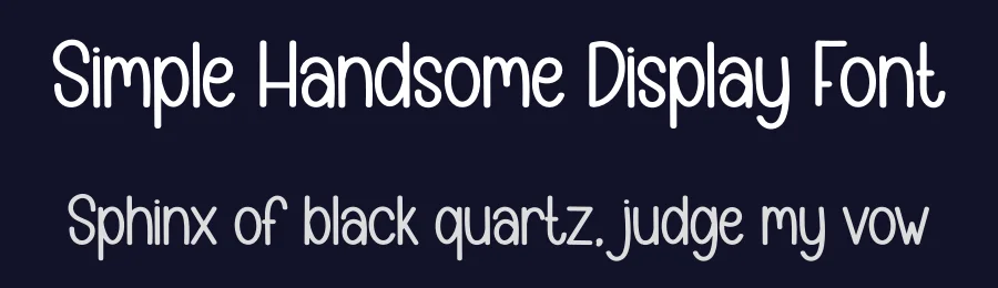 Simple Handsome Display Font by creativeletter — Display Font — thumbnail 2