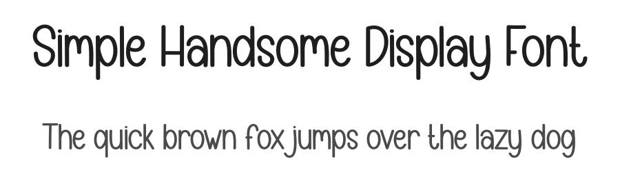 Simple Handsome Display Font by creativeletter — Display Font