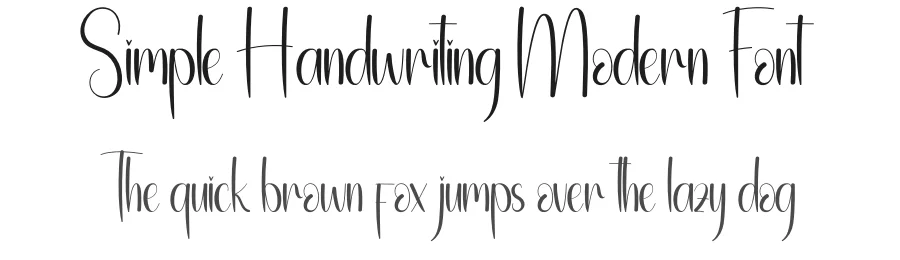 Simple Handwriting Modern Font by andikastudio — Display Font