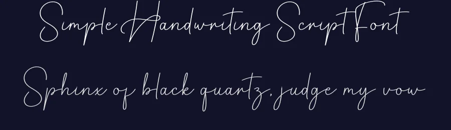 Simple Handwriting Script Font by creativeletter — Script Handwritten Font — thumbnail 2