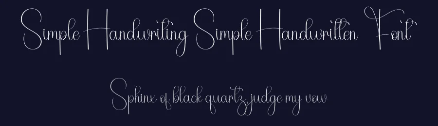 Simple Handwriting Simple Handwritten Font by freshtypeink — Script Handwritten Font — thumbnail 2