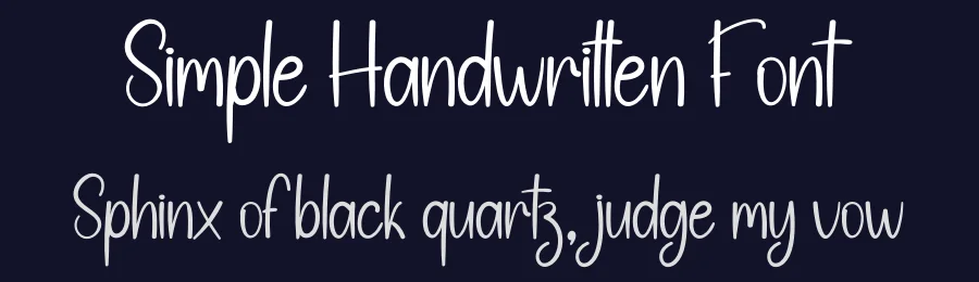 Simple Handwritten Font by creativeletter — Script Handwritten Font — thumbnail 2