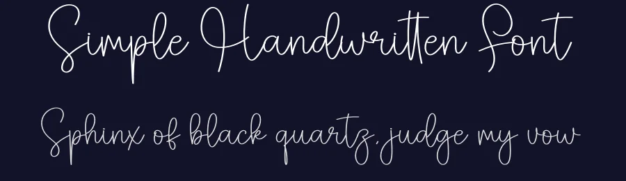 Simple Handwritten Font by creativeletter — Script Handwritten Font — thumbnail 2