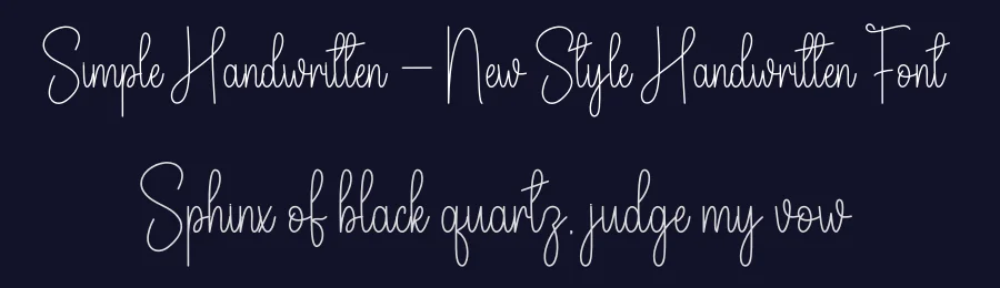 Simple Handwritten – New Style Handwritten Font by andikastudio — Script Handwritten Font — thumbnail 2