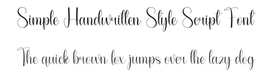 Simple Handwritten Style Script Font by andikastudio — Script Handwritten Font