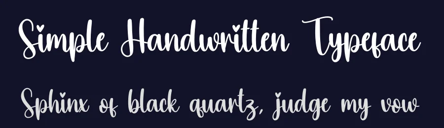Simple Handwritten Typeface by creativeletter — Script Handwritten Font — thumbnail 2
