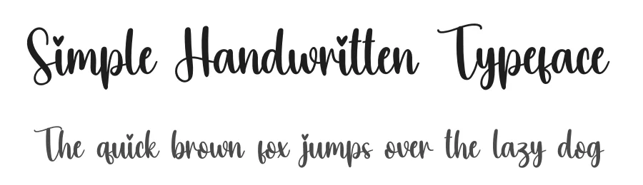 Simple Handwritten Typeface by creativeletter — Script Handwritten Font