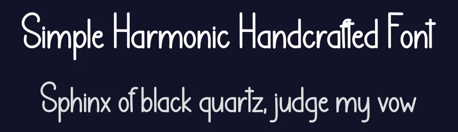Simple Harmonic Handcrafted Font by freshtypeink — Display Font — thumbnail 2