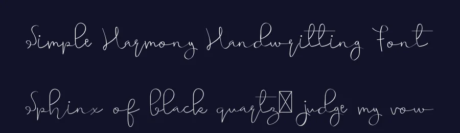 Simple Harmony Handwritting Font by edricstudio — Script Handwritten Font — thumbnail 2