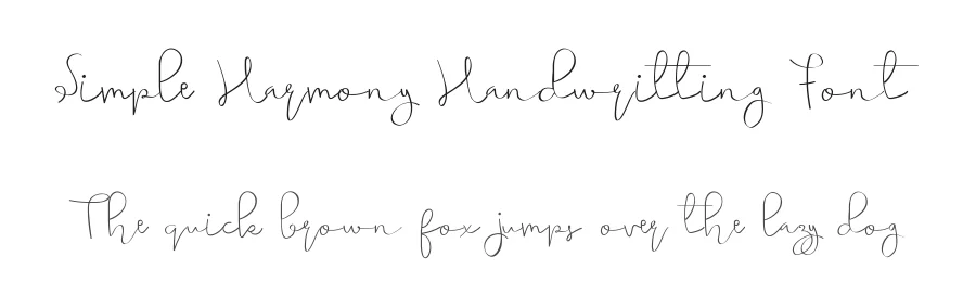 Simple Harmony Handwritting Font by edricstudio — Script Handwritten Font